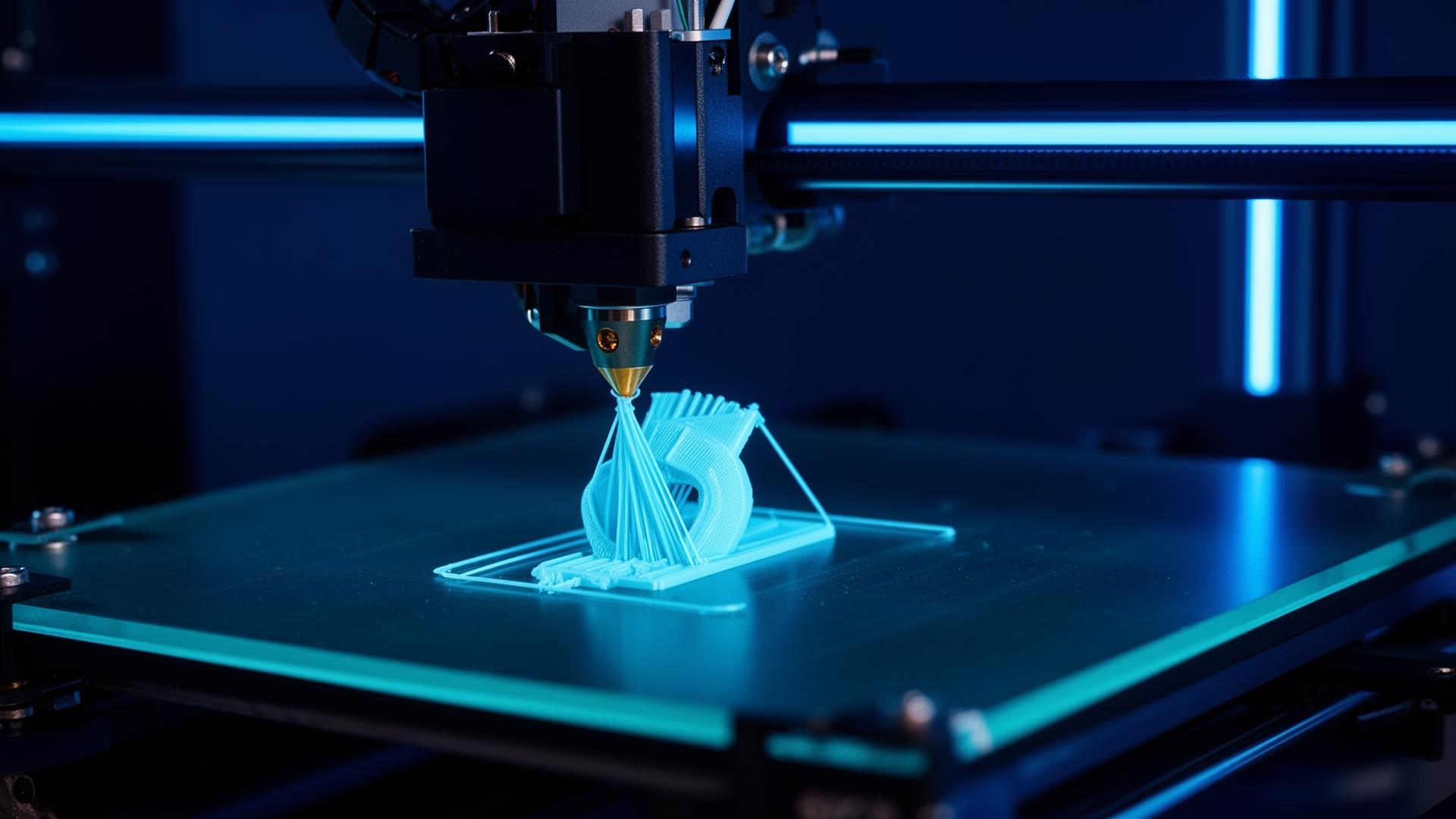 FDM 3D printer die een onderdeel print bij JuVi 3D Prints